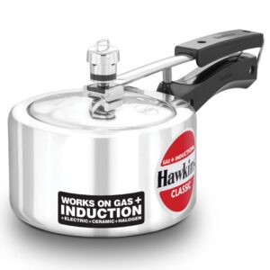 Hawkins Classic Pressure Cooker, Induction Inner Lid Baby Cooker, Best Cooker, Silver (ICL15)